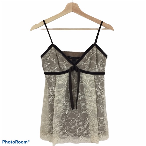 Robert Rodriguez Tops - Robert Rodriguez Silk Lace Cami